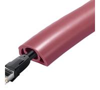 Gcerfby Gaine de câble de sol - Revêtement de sol souple pour câbles, conduit de fil flexible en PVC - Protection de sécurité autocollante pour la gestion des câbles domestiques, le bureau à domicile
