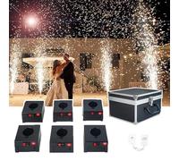GCLCPAEN Contrôleur De Tir De Feux d'artifice sans Fil, Déclencheur À Distance pour Scène, 1 Commande, 6 Bases, avec Boîtier De Protection, Portée De 30 À 50M, pour Équipement De Scène De Mariage