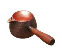Gcljlmy Théière turque en cuivre, accessoire de cérémonie du thé, 300 ml, bouilloire martelée pour salons de thé (style C)