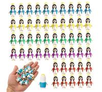 Gcroet 50 PCS Little Vierge Figurines Mini Jesus Figures Miniature Virgin Doll Christ Sauveur DÉCOR pour Chide Partie DE CHARIF Favors Religieuse (coloré)..
