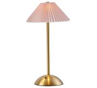 Gcroet Lampe de Chevet Tactile, veilleuse de Chevet sans Fil avec Base en Bois, Lampe Table Rechargeable pour Chambre à Coucher, Bureau, Chambre d'enfant, Salon, Style 2..
