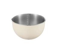 GCYEIDMA Bols Mélangeurs en Acier Inoxydable de 1,5 L/2 L/4 L, Bassins à Fouetter, Ustensiles de Cuisine pour la Cuisson des Pâtisseries et Salades, Saladier Inox (Blanc 1,5 L)
