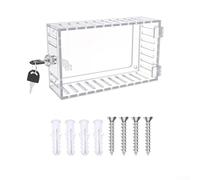 Gdfnmogo Boîtier de verrouillage pour thermostat avec serrure à combinaison pour thermostats programmables, couvercle de protection en acrylique transparent mural pour maison, bureau, SC