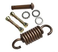 Gdfnmogo Crochet à ressort robuste pour chaise suspendue avec pivot à 360° pour boucle de chaise œuf, connecteur pivotant en métal pour utilisation en extérieur et intérieur, marron ou blanc (marron)