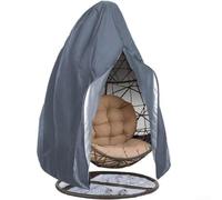 Gdfnmogo Housse de protection imperméable pour chaise à double œuf - Résistante aux intempéries - 230 x 200 cm - Gris