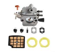 Gdfnmogo Kit de réglage de carburateur compatible avec tronçonneuse Stihl MS194 MS194T MS194TC MS194TCE 1137-120-0621 avec carburateur filtre à air joints ampoules tuyaux de carburant