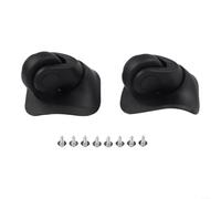 Gdfnmogo Kit de réparation de chariot, roues de rechange pour valises avec roulettes en plastique robuste, ensemble de roulettes silencieuses pour fixation de sacs de voyage (noir L)