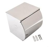 Gdfnmogo Porte-papier toilette en acier inoxydable pour salle de bain et cuisine, design multifonction avec finition noire mate, 120 x 125 x 120 mm, gain de place