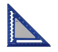 Gdfnmogo Règle carrée triangulaire en alliage d'aluminium 10,2 cm | Règle triangulaire en aluminium de 10,2 cm pour le travail du bois, guide de scie à bord épais pour un marquage d'angle