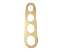 Gdfnmogo Règle de mesure de spaghetti en acier inoxydable pour 1 à 4 portions - Outil de contrôle des portions pour spaghettis, linguine et fettuccine - Cuisine de cuisine (doré)