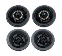 Gdfnmogo Roues et engrenages de tondeuse à gazon de 20,3 cm, pour Honda HRN216, pneu avant et arrière de rechange avec engrenages à 12 dents, pour modèles VKA VYA (4 pièces avant et arrière)