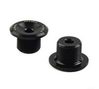 Gdfnmogo Vis de manivelle en alliage pour moteur Bafang M500 M820, boulon de fixation fileté M15 x 0,75, matériel de plateau de vélo électrique noir