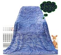 Gdindff Cadeau d'anniversaire pour Enfants, garçons, Filles, Femmes, Couverture Douce Constellation Astronomie, Espace, système Solaire, Amoureux des étoiles, Couverture Cadeau pour Hommes, Femmes,