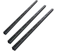 GDMDPTE Grille de caniveau - 1 m de Long, intérieur/extérieur, système de caniveau Mince, Ensemble de 3 pièces (3,5 x 3 cm, 5 x 3 cm, 5 x 5 cm), grilles élégantes Noires et dorées pour Un Drainage e