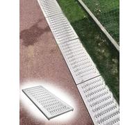 GDMDPTE Grille de caniveau rectangulaire Robuste - Empêche Le colmatage - Usage extérieur et intérieur - Protection des Regards et systèmes de Drainage - Installation et Entretien faciles