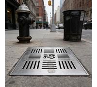 GDMDPTE Grille de Drainage en Acier Inoxydable pour caniveaux extérieurs - Ensemble de gouttière de Drainage des eaux usées de 30 à 60 cm avec Cadre - Solution de Drainage Efficace pour tranchées pl