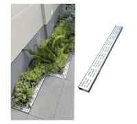 GDMDPTE Système de Drainage extérieur pour tranchées - Grille de caniveau perforée en métal pour Un Drainage Rapide dans Les allées, Jardins, garages et terrasses (100 x 6 x 4 cm) - Idéal pour Les m