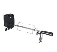 GDSKR Lot de brochettes électriques en acier inoxydable avec moteur, angle rotatif à 360°, support réglable, pour brochettes rotatives, barbecue sphérique, barbecue au charbon de bois, barbecues à gaz