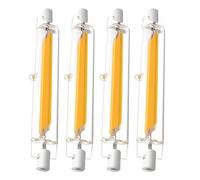 GDYOD Ampoule R7S LED 118mm Dimmable 20w, R7S LED 118mm Haute Lumière COB Remplacer Lampe Halogène 150W 200W, Blanc Froid 6000K,2000LM, Éclairage à Faisceau 360°, Pack de 4