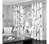 GDYRBY Rideau Occultant Enfant - Rideau Occultant Thermiques Phonique pour Salon Cuisine 220X210cm(LxH) 2 Panneaux Rideau Chambre Moderne Rideaux À Oeillets Décoration Art Noir Et Blanc De Graffiti