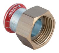 Raccord avec écrou de raccordement d54-G2 3/8 zingué Geberit Mapress 25038