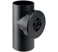 Pièce de nettoyage 90° PE avec trappe de visite ronde GEBERIT - 369.451
