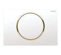 Ge Sigma10 Betpl. pour Chasse D'Eau Flushing Blanc / Plaqué Or