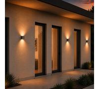 GEA LUCE GES Applique murale à 2 sources lumineuses, carrée, LED, GES1021,