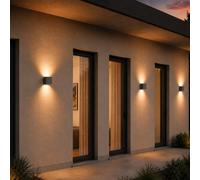 GEA LUCE GES Applique murale à 2 sources lumineuses, carrée, LED, GES1024,