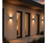 GEA LUCE GES Applique murale à 2 sources lumineuses, carrée, LED, GES863C,