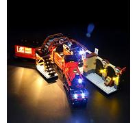 GEAMENT Jeu De Lumières Compatible avec Lego Harry Potter Le Poudlard Express (Hogwarts Express) - Kit D'éclairage LED pour Harry Potter 75955 (Modèle de Bloc Non Inclus)