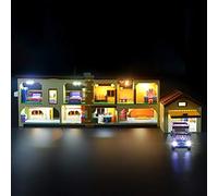 GEAMENT Jeu De Lumières Compatible avec Lego La Maison des Simpsons (The Simpsons House) - Kit D'éclairage LED pour The Simpsons 71006 (Modèle de Bloc Non Inclus)