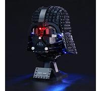 GEAMENT Jeu De Lumières Compatible avec Lego Le Casque de Dark Vador (Darth Vader Helmet) - Kit D'éclairage LED pour Star Wars 75304 (Modèle de Bloc Non Inclus)