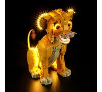 GEAMENT Jeu De Lumières Compatible avec Lego Simba Le Jeune Roi Lion (Young Simba The Lion King) - Kit D'éclairage LED pour 43247 (Modèle de Bloc Non Inclus)