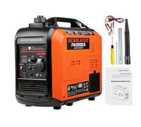 GEARLASSO Générateur de courant onduleur 3300 W à essence - Générateur de courant à essence super silencieux - Générateur 4 temps avec USB pour camping, camping-car, maison ou chantier