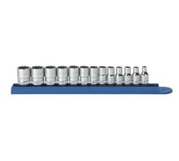 GearWrench 80306 Jeu de Douilles Standard 12 Pts 1/4", 13 Pièces