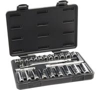 GearWrench 80559 Jeu D'outils De Mécanicien 3/8"/9,525 mm, Entraînement 6 Et 12 Pts., Standard Et Profond, Métrique, 24 Pièces