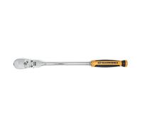 GEARWRENCH 81210T Cliquet en Forme de Goutte d'Eau à Double Matériau, Tête Flexible, 90 Dents, Entraînement de 3/8" et 13"