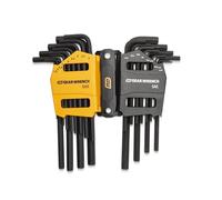 GearWrench 83504 Ensemble De Clés Hexagonales À Bras Long SAE/Métrique, 26 Pièces En Acier Allié