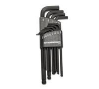 GEARWRENCH 83524 Ensemble De Clés Hexagonales SAE À Extrémité Sphérique À Bras Long, 13 Pièces