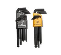 GEARWRENCH 83526 Ensemble De Clés Hexagonales Magnétiques À Tête Sphérique À Bras Long SAE/Métrique, 22 Pièces