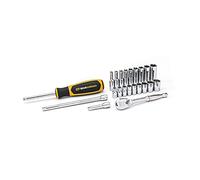 GearWrench Lot de 22 outils de mécanicien standard et profond, entraînement 1/4", 6 et 12 pt, SAE - 80325