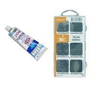 GEB 71681 Filetplast eau potable tube 100g 112814, Clair & Comap Coffret de 100 joints caoutchouc pour sanitaire