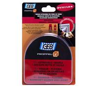 GEB Tresse en fibre de verre 821523 Blister – Propfeu extensible – Ø 10 à 9 mm – 2,50 m – clair