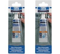 GEB CF-4321185 Pâte d'étanchéïte Fileplast Eau Potable 20ml, Incolore, Taille Unique (Lot de 2)