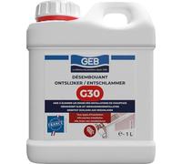 GEB Chauffage - Nettoyant Désembouant G30, Permet de nettoyer les installations de chauffage et planchers chauffants - 1 litre