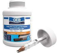 GEB Colle haute performance 250 ml polyvalente pour assemblage de canalisations en PVC - Pour réseau avec pression d'eau froide/chaude sanitaire et réseau d'évacuation des eaux usées