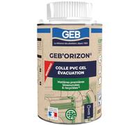 GEB Colle PVC éco-conçue GEBORIZON à base de matières premières biosourcées et recy s, collage des canalisations en PVC-U, 250ml