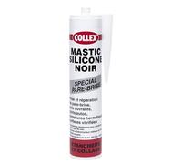 GEB Collex Mastic silicone noir spécial pare brise, toits ouvrants, joints autos - Résiste aux vibrations, à l'eau de mer et aux intempéries - 310ml