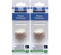 GEB filasse de lin peigné complément de pâte à joint pour raccords filetés métal. Bobino dévidoir - 18g (Lot de 2)